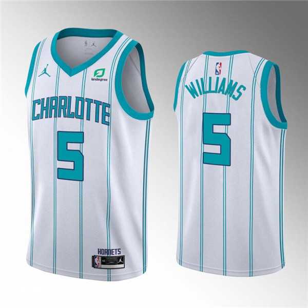 Charlotte Hornets #5 Mark Williams 2022 Draft White Stitched Basketball Jersey Dzhi,We sell and wholesale Charlotte Hornets #5 Mark Williams 2022 Draft White Stitched Basketball Jersey Dzhi on line form chian!